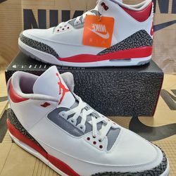 Nike Air Jordan 3 Retro Fire Red  Men's Size 17