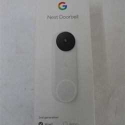Google - Nest Doorbell Wired (2nd Generation) -- Snow
