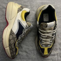 Gucci Rhyton Beige Yellow Pink Size 8G or 9US