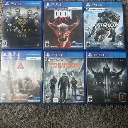 6 awesome  PS4 games 