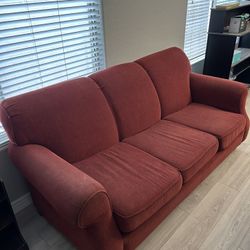 Matching Red Couches