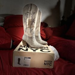 Cowboy Boots, Medium Block Glitter, 6