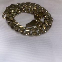 18k Gold Miami Cuban Chain Bracelet 