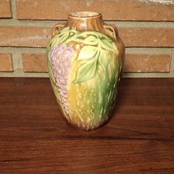 Roseville Wisteria 1933 Vintage Art Deco Flower Vase 630-6