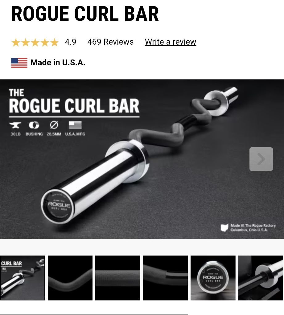 Rogue EZ Curl Bar 