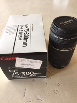 Canon EF 75-300mm lens