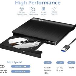 External CD DVD Drive + RW For Laptop Or 🖥️ - Best Selling