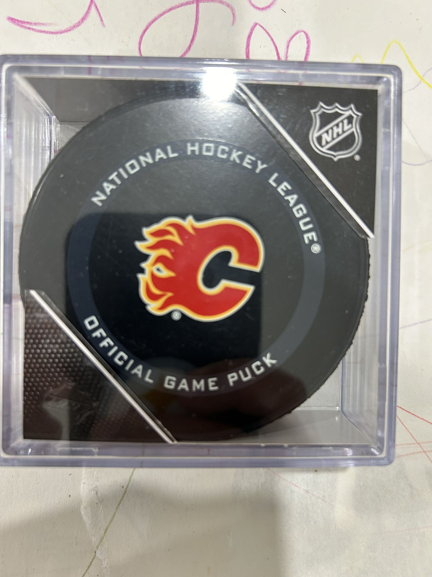 Calgary Flames Official Hockey Puck