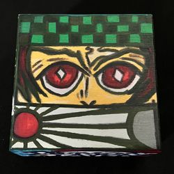 Demon Slayer Hand painted Mini Wood Box New 