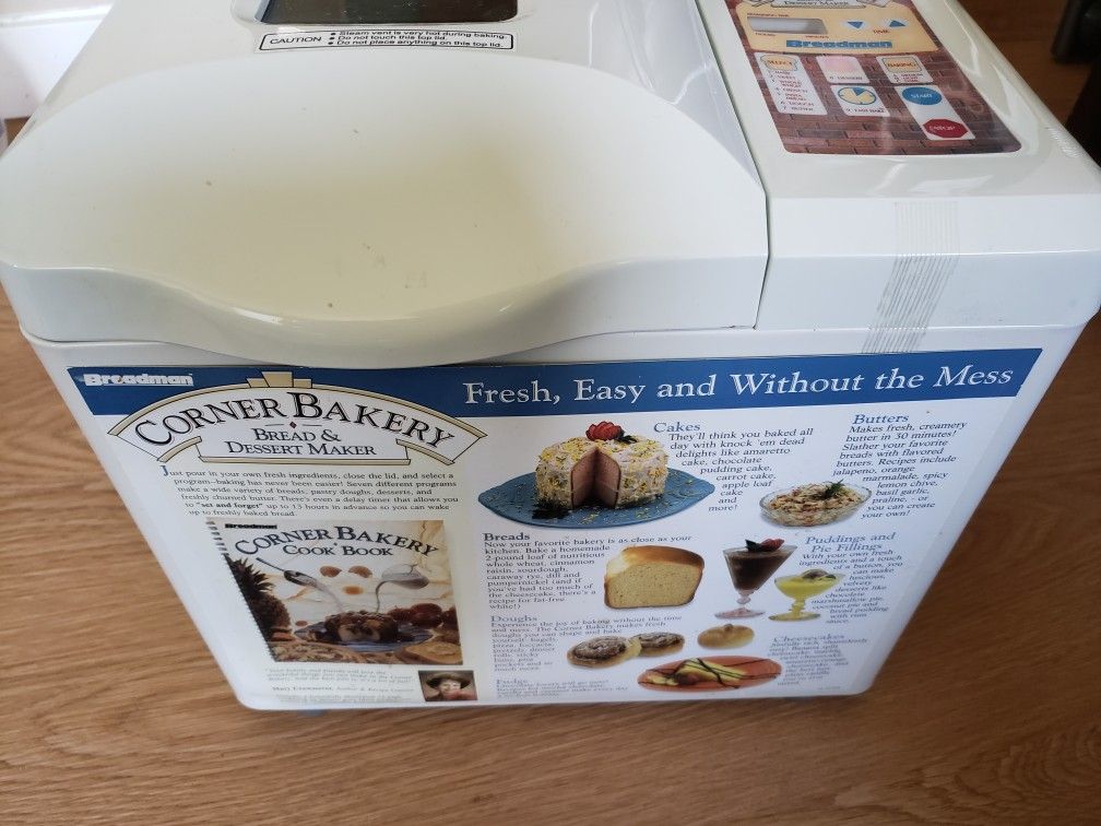 Breadman Corner Bakery Bread & Dessert Maker