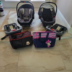 Car Seats With Base and Baby Bags