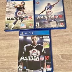 PS4 EA SPORTS MADDEN NFL Lot (6 Games)