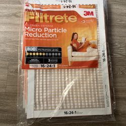 16x24x1 filter New 3 pk