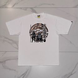 2022 BAPE A Bathing Ape Kabuto Graphic Tee White Size Large