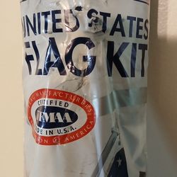 American Flag and Aluminum Pole