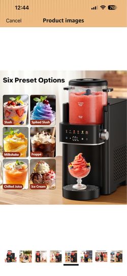 Slushy Margarita frozen drink Frappe  shake ice cream machine
