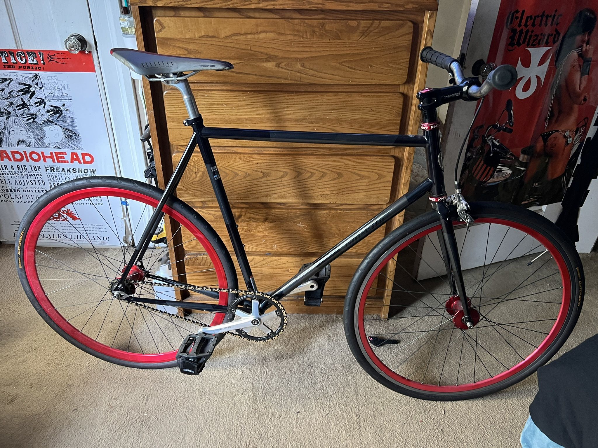 Mostly new premium fixed gear bike. All City BigBlock, NJS, Phil Wood