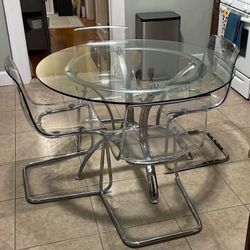 Glass Table Set 