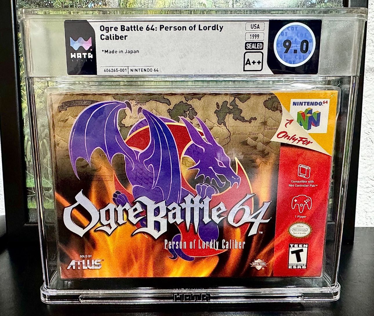 Wata SEALED 9.0 A++ Ogre Battle 64 NEW Not CGC Nintendo Rare Game!