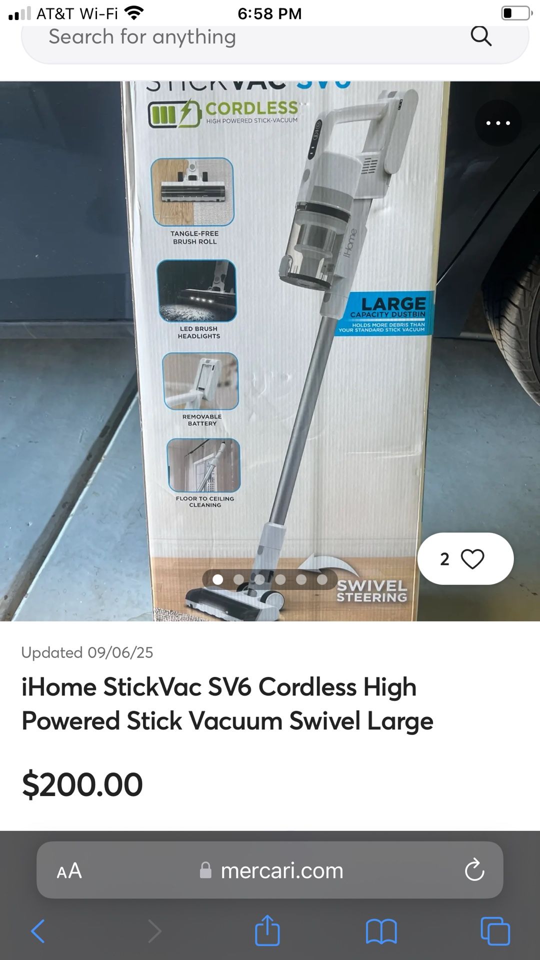I Home Cordless Stick Vacuum Sv6