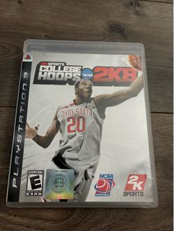 2k Sports College Hoops NCAA 2K8 Basketball Playstation 3 PS3 Game w/ Manual