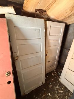 solid wood old used doors