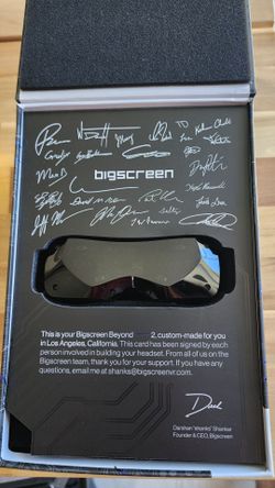 Big Screen Beyond 2e PCVR headset, oled