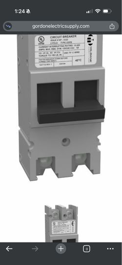 Milbank 200 circuit breaker new in. Box