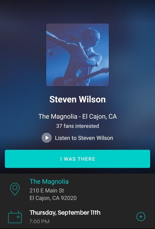 Steven Wilson Ticket