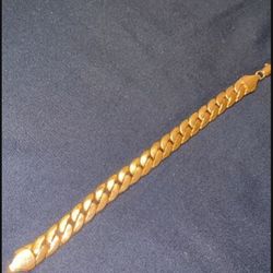 $50 Cuban Bracelet 14k Gold Plated 