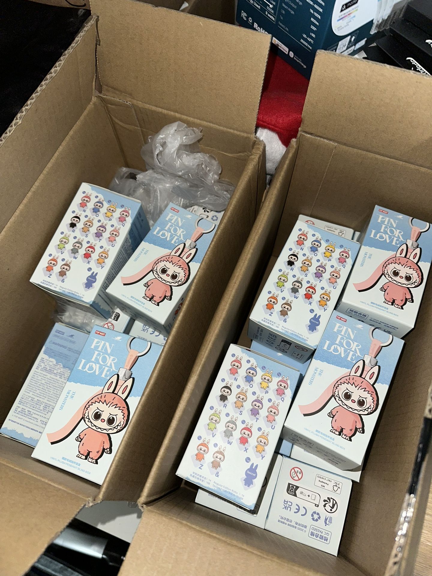 Labubu The Monsters Pin For Love Series-Vinyl Plush Pendant Blind Box (N-Z)