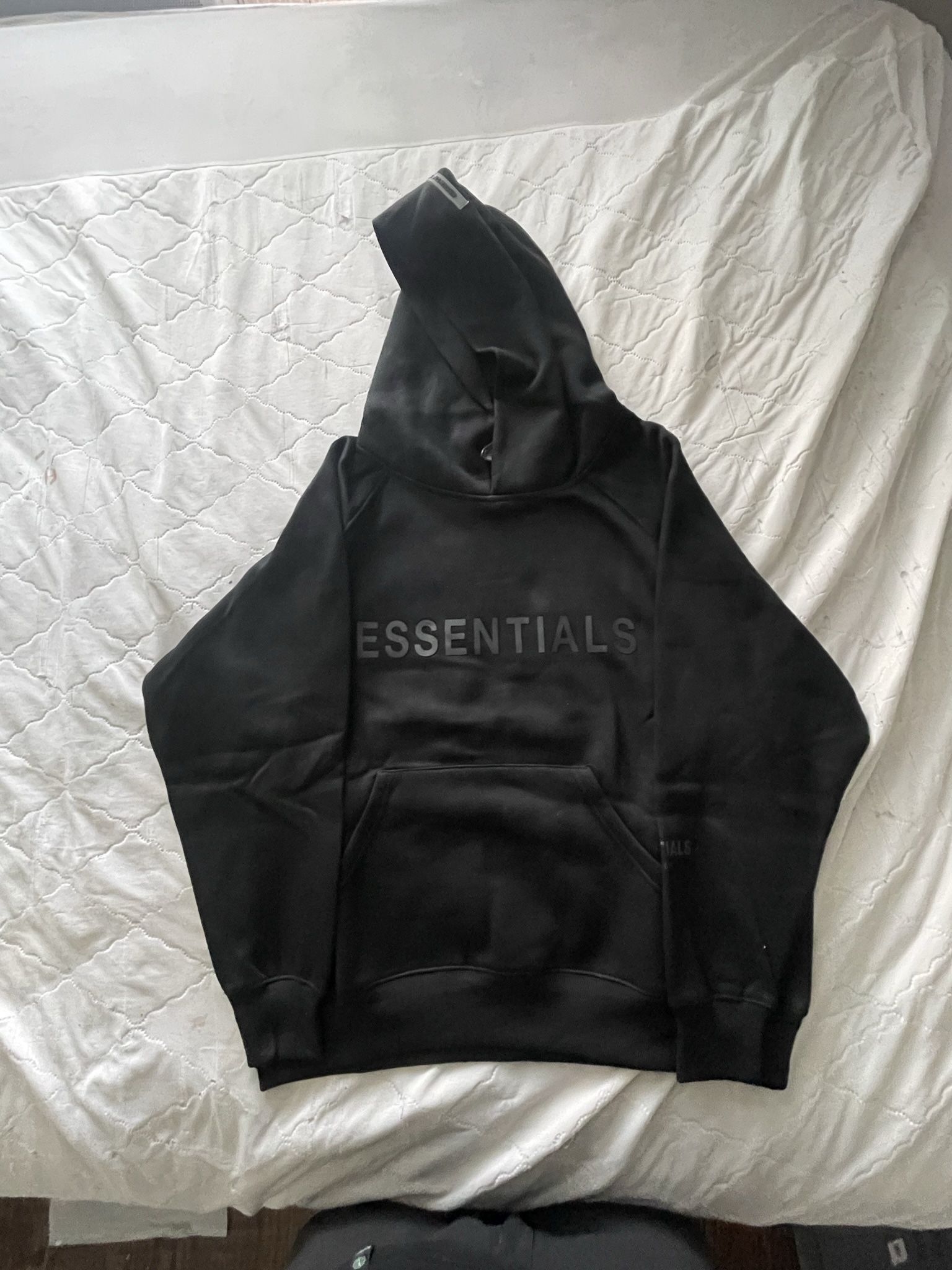 Fear of God Essentials Black Pullover Hoodie Brand New All Sizes Available 