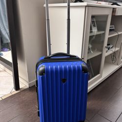 Blue Carry On Luggage 