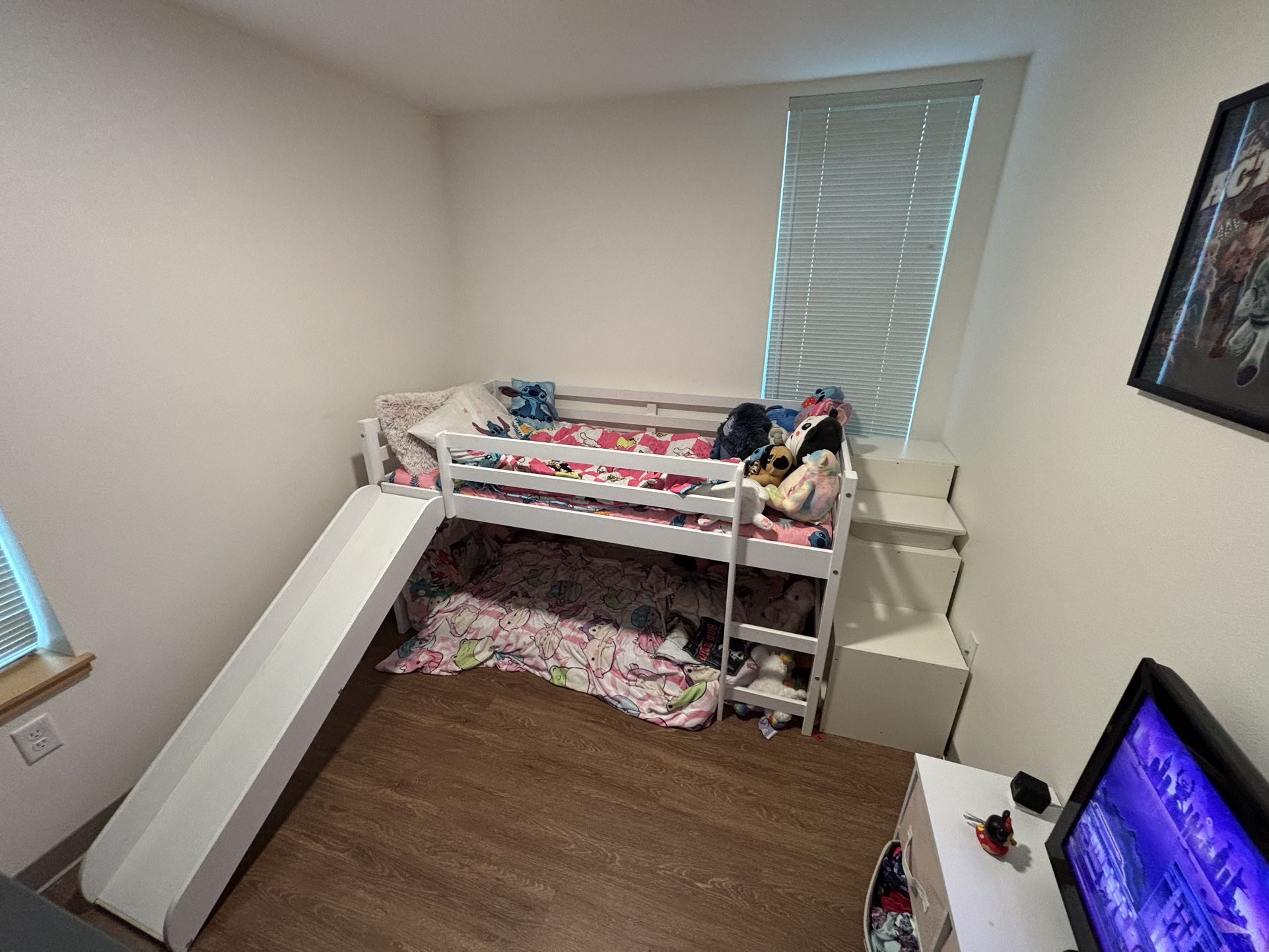 Twin Loft Bed With Slide