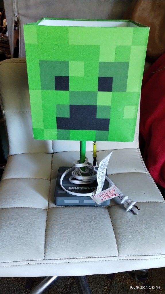 Minecraft Creeper Light With Green Led Light 