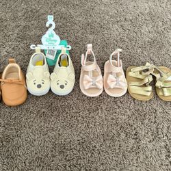 Baby Shoes And Winnie The Pooh 0-3M