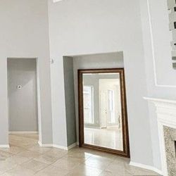 Decorative Floor Mirror With Frame