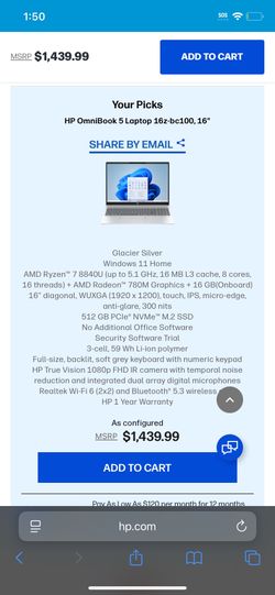HP WINDOWS 11 HOME LAPTOP