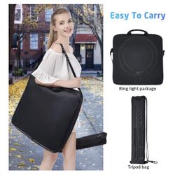 IVSII 19 inch Ring Light with Stand and Phone Holder