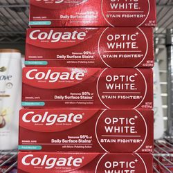 COLGATE OPTIC WHITE FRESH MINT GEL TOOTHPASTE 4.2 OZ $2.50 EACH
