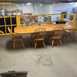 Oak Table And Chairs