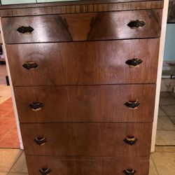 1930's Tall Vintage Dresser