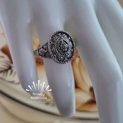 Sterling Silver 925 Marcasite Women's Ring