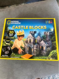 STEM National Geographic Jumbo Building Blocks Build Your Dream Castle 30 Pieces