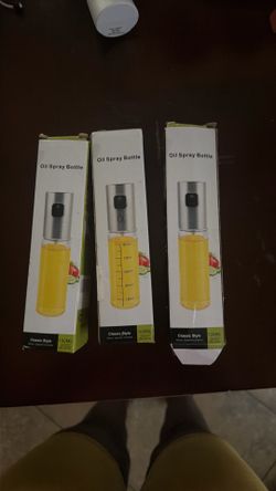 Stainless Steel Olive Oil Sprayer Oil Spray Bottle Versatile Glass Pump Oil Pot for Cooking,Baking,Roasting,Grilling, BBQ