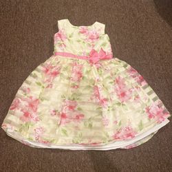 Like NEW Girls Jona Michelle dress size 7 gorgeous !! Yellow pink floral