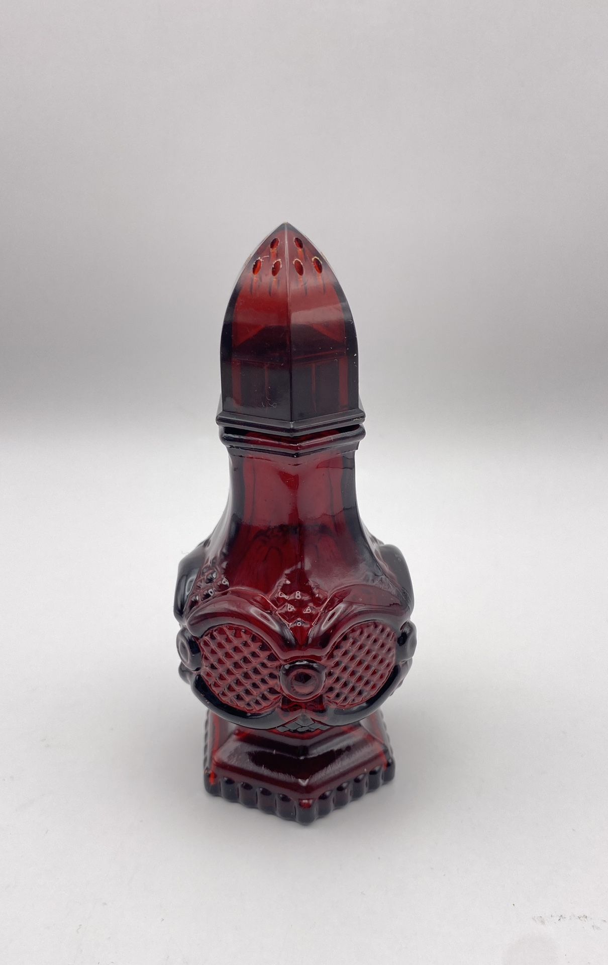 Vintage Avon Cape Cod Ruby Red Collection Salt / Pepper Shaker 1978