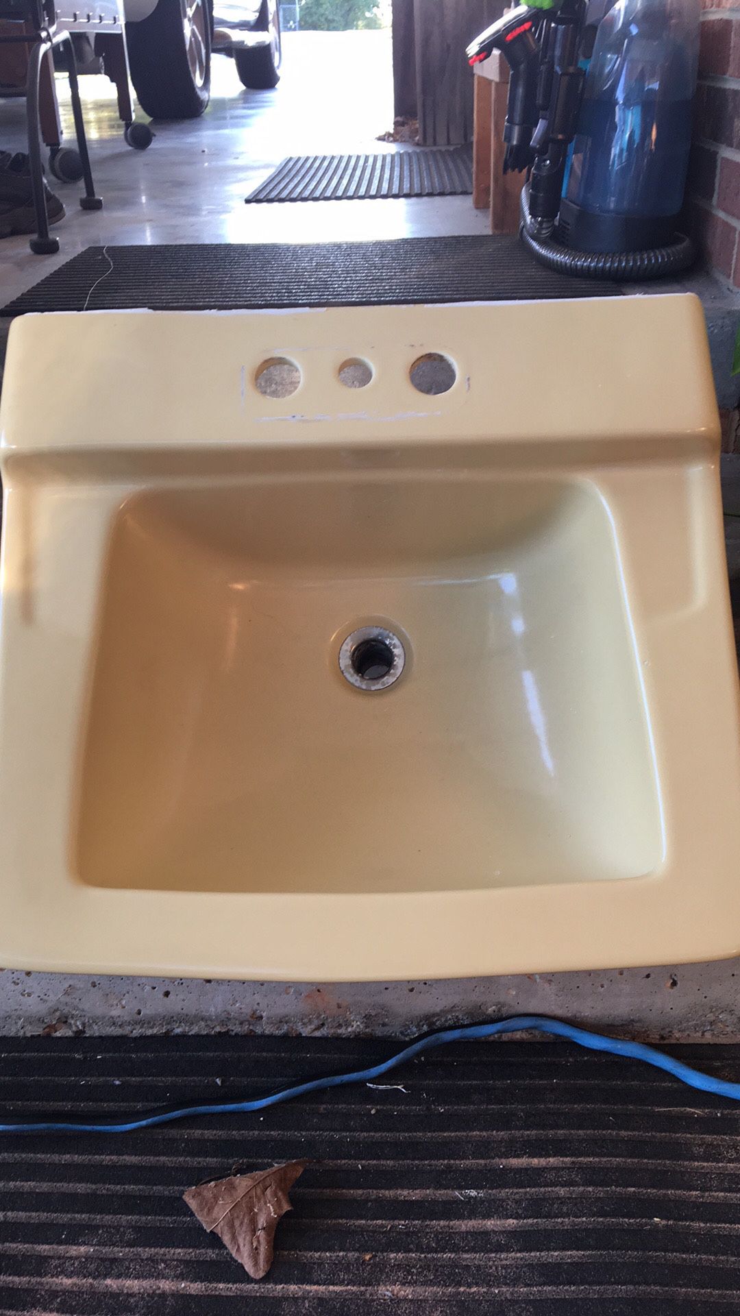 Vintage Yellow Sink