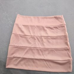 Never Worn Mini Skirt,Tan, Size L