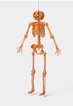 Halloween Pumpkin Skeleton Decoration